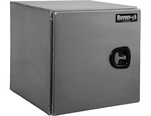 1705325 - 24x24x24 Inch Smooth Aluminum Underbody Truck Tool Box - Single Barn Door, Compression Latch