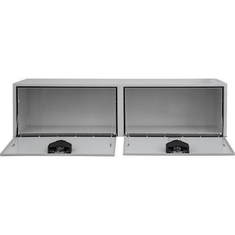 1704420 - 24x24x72 Inch White Steel Underbody Truck Box
