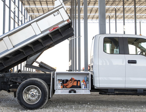 1704420 - 24x24x72 Inch White Steel Underbody Truck Box