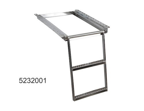 5232001 - 2-Rung Stainless Steel Retractable Truck Step