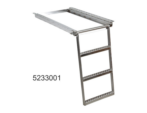 5233001 - 3-Rung Stainless Steel Retractable Truck Step