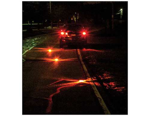 8891016 - 4 Inch Amber Round Rechargeable Road Strobe/Flare With 16 LED