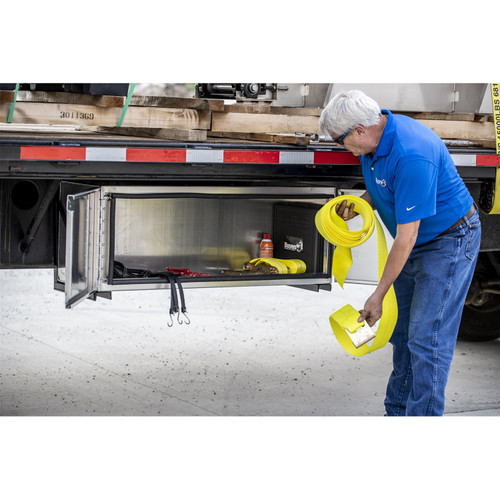 1903085 - 4 Inch x 30 Foot Winch Strap with Flat Hook - 15,000 Lb Capacity