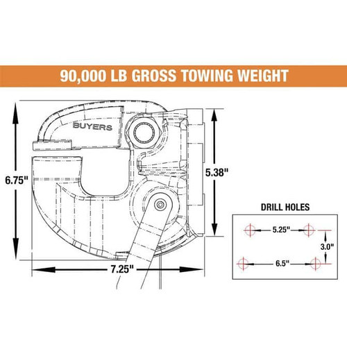 PH45 - 45 Ton Pintle Hitch