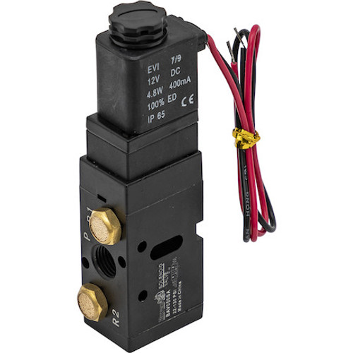 BAV050SA - 4-Way 2-Position Solenoid Air Valve With Five 1/4 Inch NPT Ports