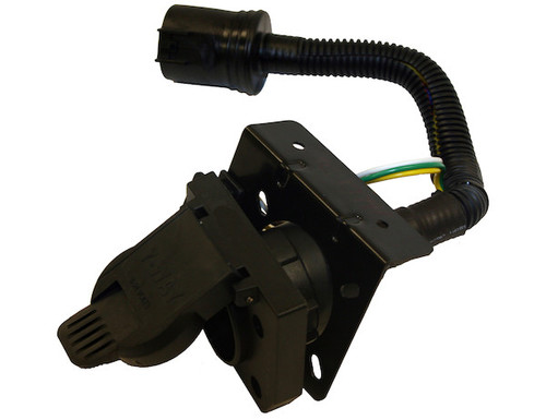 TC1774P - 7-Way Dual-Plug OEM Trailer Connector with 8 Inch Prewired Cable