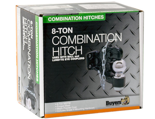 10050 - 8 TON Combination Hitch With Mounting Kit 2 Inch Ball BH8 Series