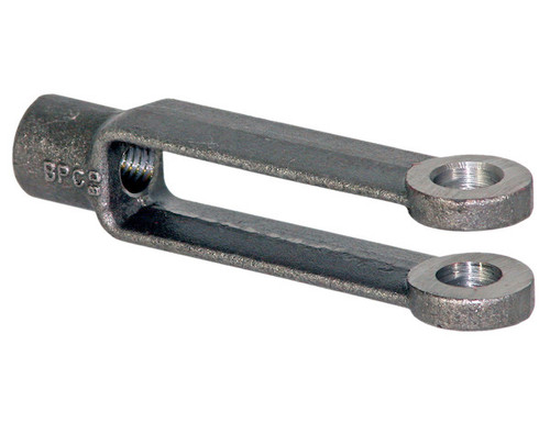 B27084A56ZY - Adjustable Yoke End 5/16-24 NF Thread And 3/8 Inch Diameter Thru-Hole Zinc Plate