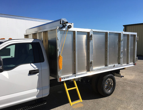 TDH7512 - Aluminum Tarp System with Deflector Housing and Mesh Tarp 7-1/2 X 12 Foot
