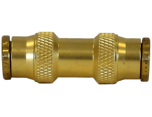 BUC0P25 - Brass DOT Push-In Union Connector 1/4 Inch Tube O.D.