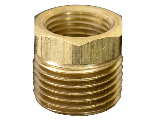 RAB038025 - Brass Reducer Bushing - 3/8 to 1/4 Inch
