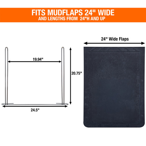 B2436ASBC - Anti-Sail Brackets for 24in Flaps - Long