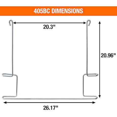 405BC - Chrome Plated Anti-Sail Brackets for Use With 24-Inch-Wide Mud Flaps (Pair)