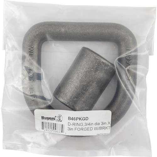 B46 - 3/4 Inch Forged D-Ring With Weld-On Mounting Bracket