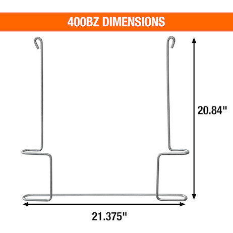 400BZ - Galvanized Anti-Sail Brackets for Use With 20-Inch-Wide Mud Flaps (Pair)