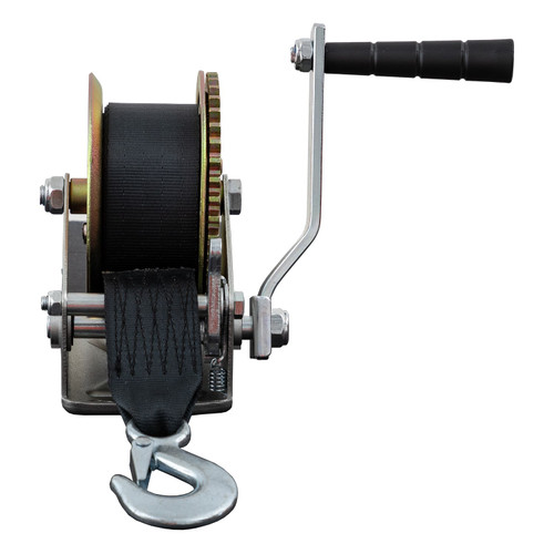 HW800S - Hand Winch with 1-1/2" x 26' Nylon Strap - 800lb Capacity