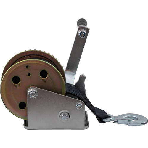 HW800S - Hand Winch with 1-1/2" x 26' Nylon Strap - 800lb Capacity