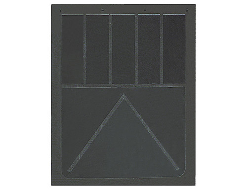 B24SRP - Heavy Anti-Spray Black Rubber Mudflaps 24x24 Inch