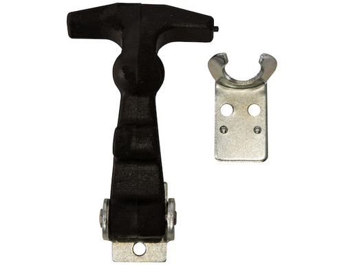 03015 - Individually Packaged WJ201U-Rubber Hood Catch With U-Bracket