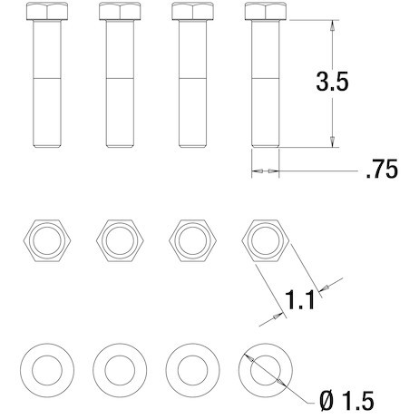 8530 - Pintle Hook Mounting Kit for PH30 & PH45