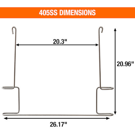 405SS - Stainless Steel Anti-Sail Brackets for Use With 24-Inch-Wide Mud Flaps (Pair)