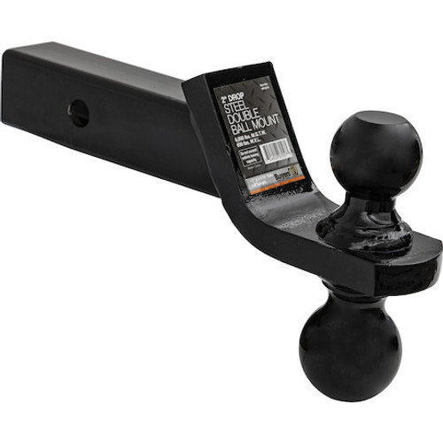 1803215 - Towing Ball Mount With Dual Black Balls - 2 Inch And 2-5/16 Inch Balls