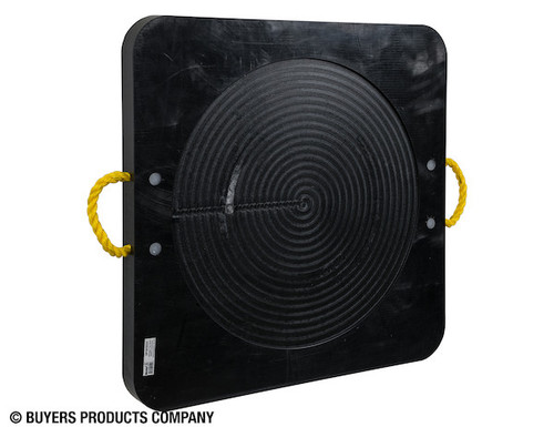 OP303024 - Ultra High Density Poly Outrigger Pad with Recessed Radius - 30 x 30 x 2 Inch