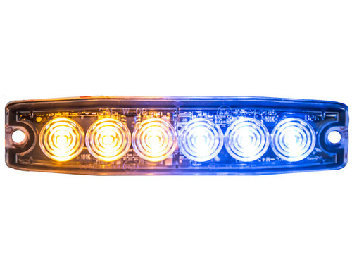 8892208 - Ultra Thin 5 Inch Amber/Blue LED Strobe Light