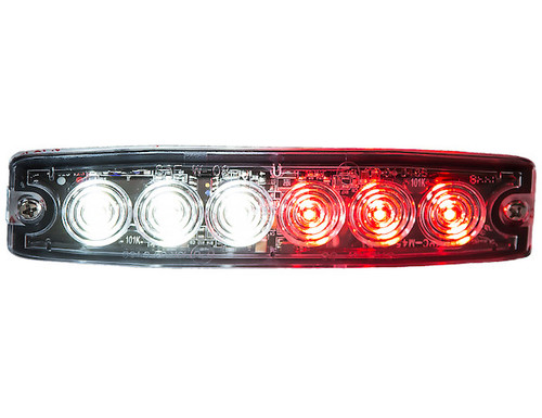 8892207 - Ultra Thin 5 Inch Clear/Red LED Strobe Light