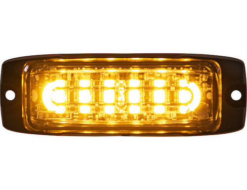 8890600 - Ultra Thin Wide Angle 4 Inch LED Strobe Light - Amber