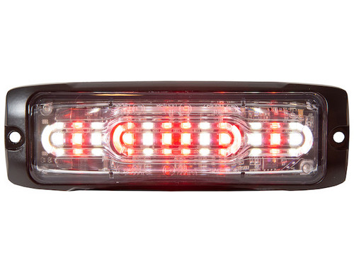 8890307 - Ultra Thin Wide Angle 5 Inch Clear/Red LED Strobe Light