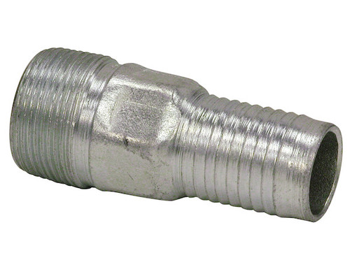 BHES4x5 - Un-Plated Combination Nipple 1 Inch NPT x 1-1/4 Inch Hose Barb