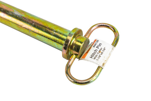 66130 - Yellow Zinc Plated Hitch Pins - 1-1/8 Diameter x 6-1/4 Inch Usable Length