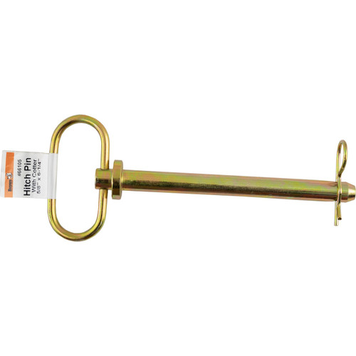 66105 - Yellow Zinc Plated Hitch Pins - 5/8 Diameter x 6-1/4 Inch Usable Length