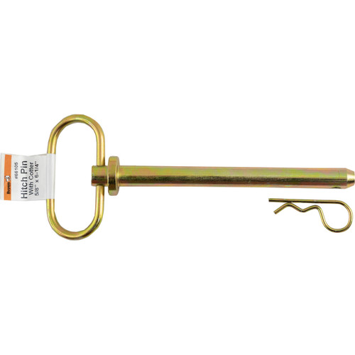 66105 - Yellow Zinc Plated Hitch Pins - 5/8 Diameter x 6-1/4 Inch Usable Length