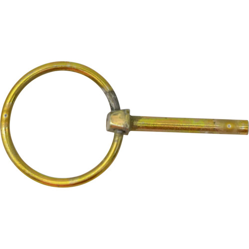 66003 - Yellow Zinc Plated Linch Pin - 3/16 Diameter x 1-3/8 Inch Long with Ring