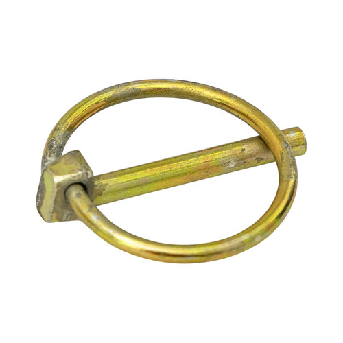 66003 - Yellow Zinc Plated Linch Pin - 3/16 Diameter x 1-3/8 Inch Long with Ring