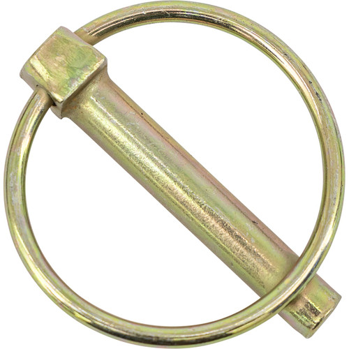 66006 - Yellow Zinc Plated Linch Pin - 5/16 Diameter x 1-3/4 Inch Long with Ring