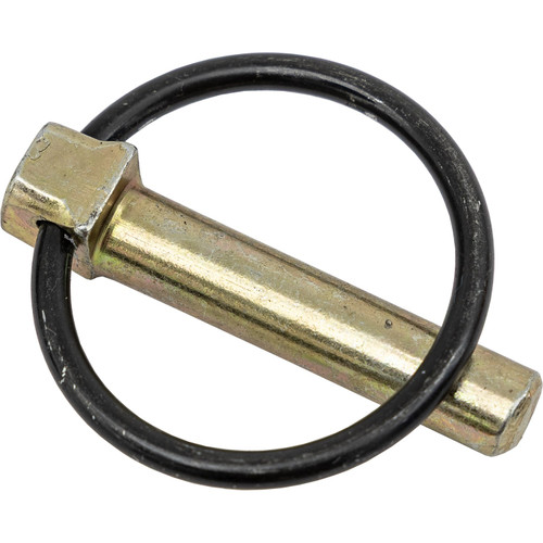 66010 - Yellow Zinc Plated Linch Pin - 7/16 Diameter x 1-3/4 Inch Long with Ring