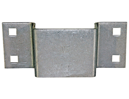 B2374GZ - Zinc Tapered Bolt-On Stake Pocket - 1.5x3 Inch Inside Top/1.5x2.88 Inch Bottom