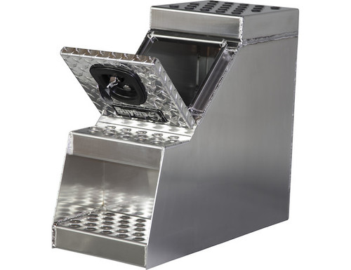 1705181 - 24x28x18 Inch Heavy Duty Diamond Tread Aluminum Step Box