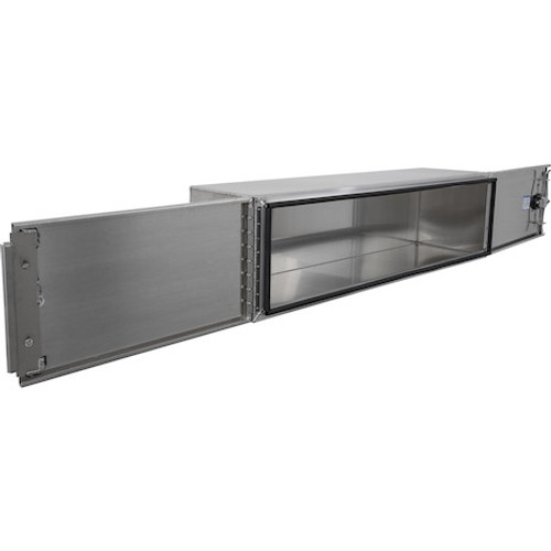 1705415 - 18x18x60 Inch Pro Series Smooth Aluminum Underbody Truck Box - Double Barn Door,®3-Point Compression Latch
