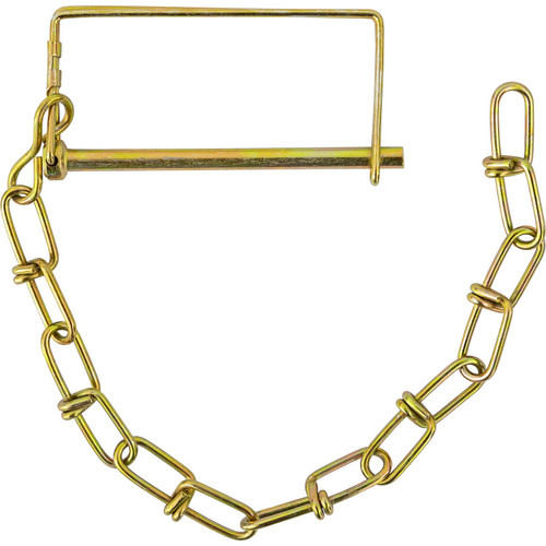 3034842 - Snapper Pin - 1/4in Diameter x 3-1/2in Usable Length with 12in Chain Lanyard