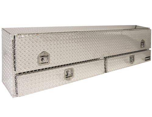 1705641 - 72 Inch Diamond Tread Aluminum Contractor Truck Box With Drawers