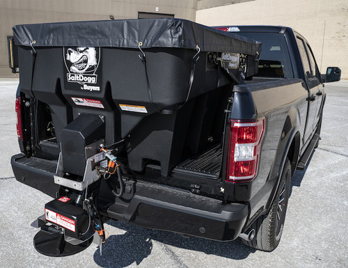 SHPE1000X - SaltDogg® 1.0 Cubic Yard Electric Black Poly Hopper Spreader - Extended Chute SHPE1000X - SaltDogg® 1.0 Cubic Yard Electric Black Poly Hopper Spreader - Extended Chute