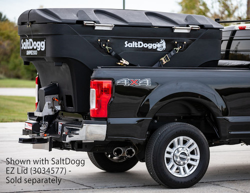 SHPE2000X - SaltDogg® 2.0 Cubic Yard Electric Black Poly Hopper Spreader - Extended Chute SHPE2000X - SaltDogg® 2.0 Cubic Yard Electric Black Poly Hopper Spreader - Extended Chute