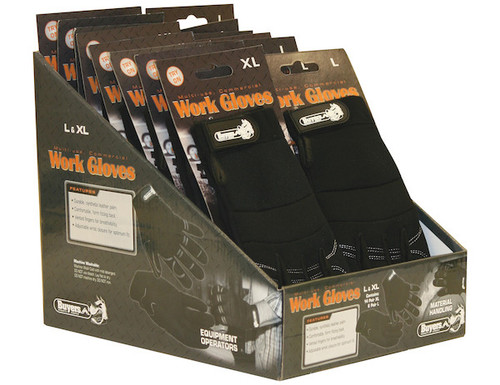 9901000 - Cut Case of (10) XL, (10) XXL Multi-Use Commercial Work Gloves (Black)