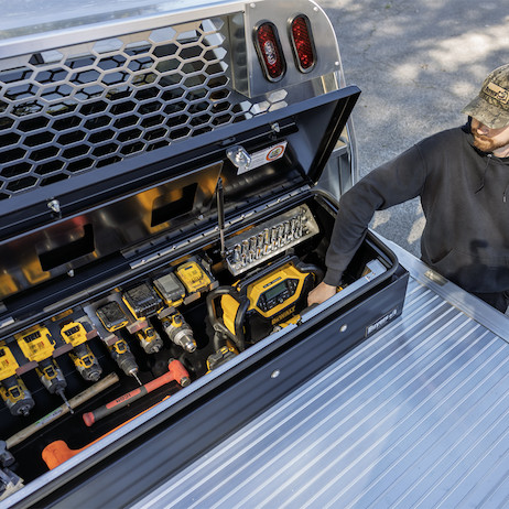 Buyers Products introduces flatbed wedge truck tool box line