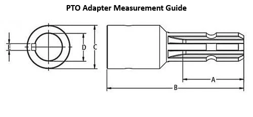 PTO Adapter for Quick Detach Yokes