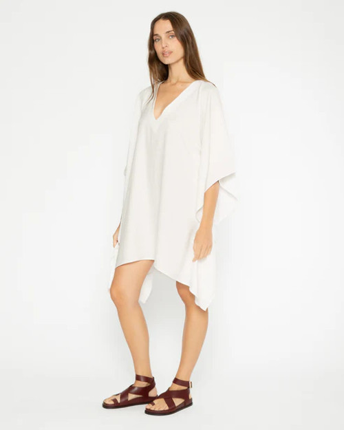 SATIN CREPE CAFTAN DRESS